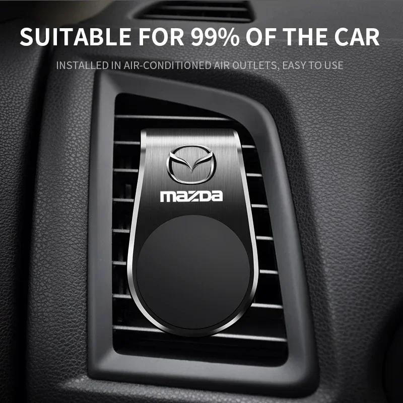 L-Typ Magnetischer Handyhalter im Auto Smartphone Halter Clip für Mazda 2 3 5 6 M5 Ms CX-4 CX-5 CX6 M3 M6 MX3 MX5 Autozubehör