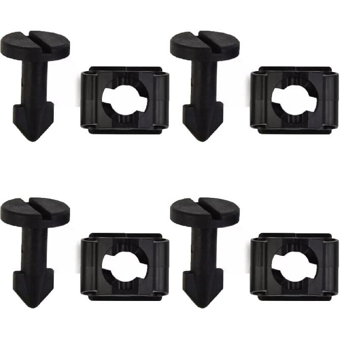 2 Set for Honda Engine Appearance Cover Mounting Stud, Plastic Engine Cover Stud And Stay Grommet Kit 91501-SS8-A01 91601-SS8-A01 91501SS8A01