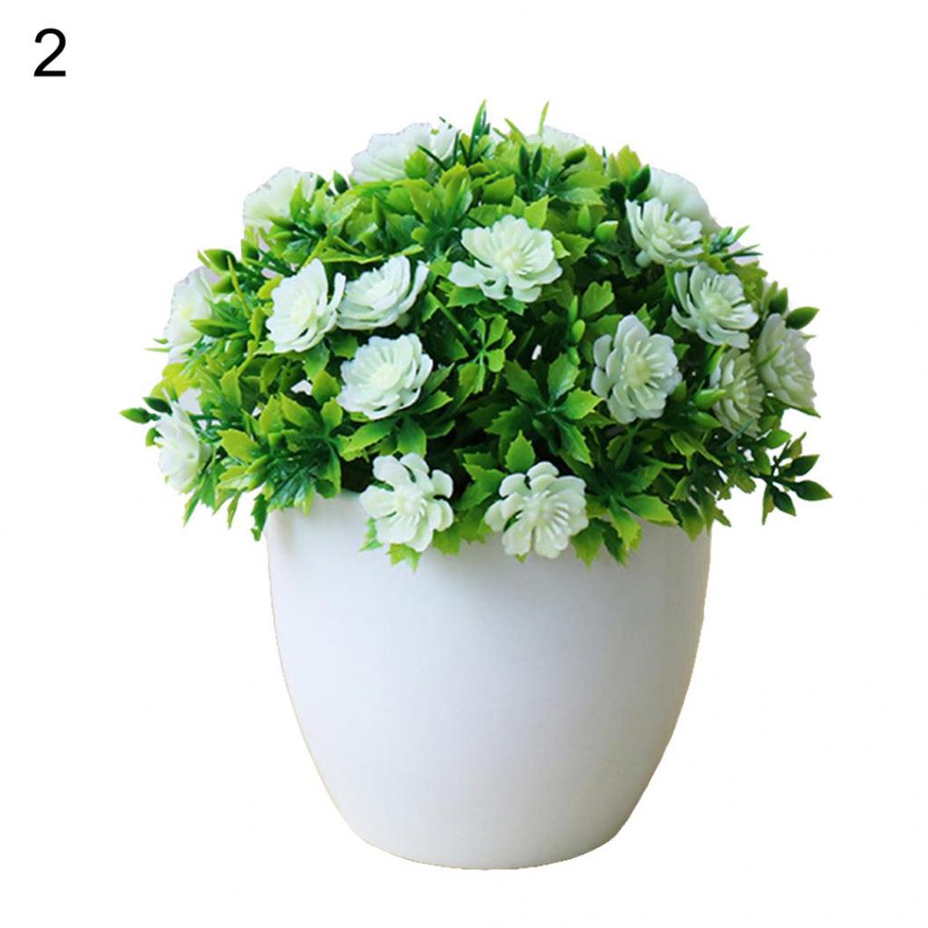 Beautiful Artificial Flower Potted Bonsai Stage Garden Wedding Home Party Decor Beautiful Artificial Flower Potted Bonsai Stage Garden Wedding Home Party Decor