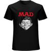 MAD Magazine Alfred E Newman Retro 1970s Men's T-Shirt Black Unisex Mens Tees