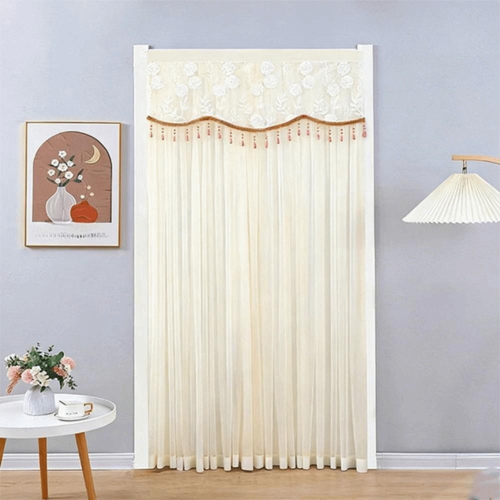 with Strap Bedroom Partition Sheer Curtain Double Layer Entrance Curtain  Summer