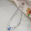 Beaded Necklaces Women Flower Pendant Chokers Artificial Crystal Material Party Jewelry Accessories Gift for Woman Girls