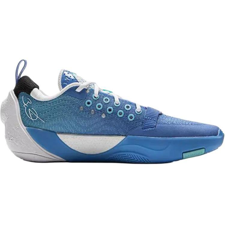 Li Ning YOUNG All City 12 V2 Scarpe da Basket Basse Antiscivolo Blu Petrolio Adolescenti YKBV048-1