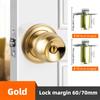 Stainless Steel round Ball Door Knobs Passage Entrance Lock Handle for Bedrooms Living Rooms Hardware Accessories