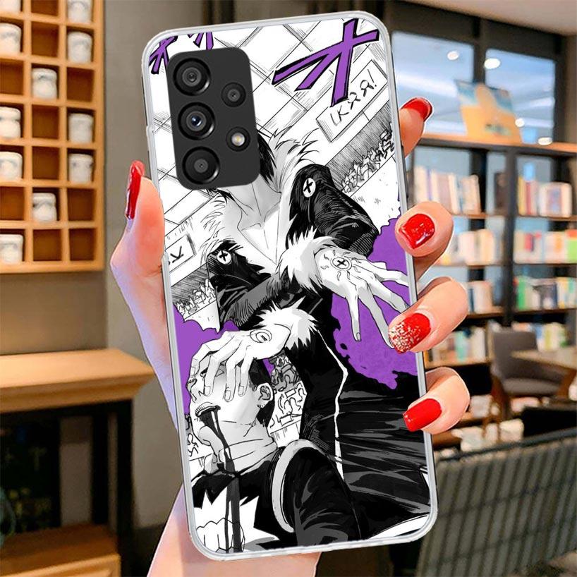 Huner X-Hunters Chrollo Shizuku Phone Case For Samsung Galaxy A12 A22 A32 A52 A72 A02S Phone Case Note 20 Ultra 10 S10 Plus A51