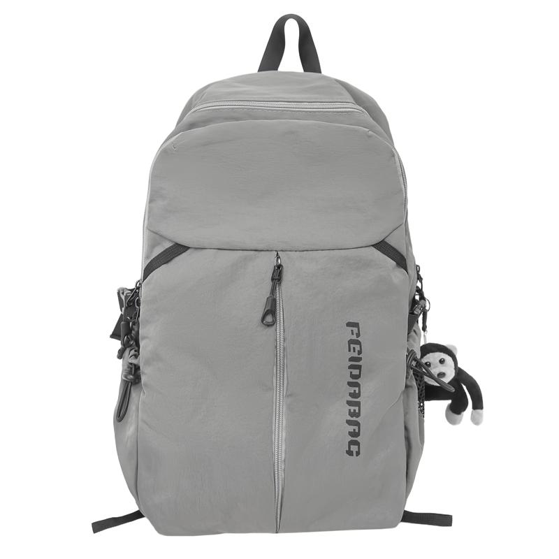 

Outdoor Lightweight Men s Backpack Large Capacity Women s Commuter Backpack Student Schoolbag серый