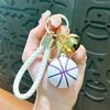 1/2Pcs Keyring Holder Creative Colorful Key Accessories Basketball Keychain 9 Colors Car Key Chain Plastic Ball Bag Pendant
