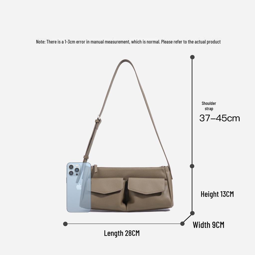 2025 High-End Genuine Leather Shoulder Bag - Fashionable, Versatile Crossbody for Casual or Commuting