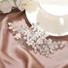 Fashion Crystal Flower Hair Combs Clips Bridal Wedding Hair Accessories for Women Bride Headpiece Hairpins Bridesmaid Jewelry