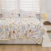 Fresh Floral Pattern Summer Quilt Skin-friendly Air Conditioning Thin Comforter Home Dormitory Thin Blanket Machine Washable