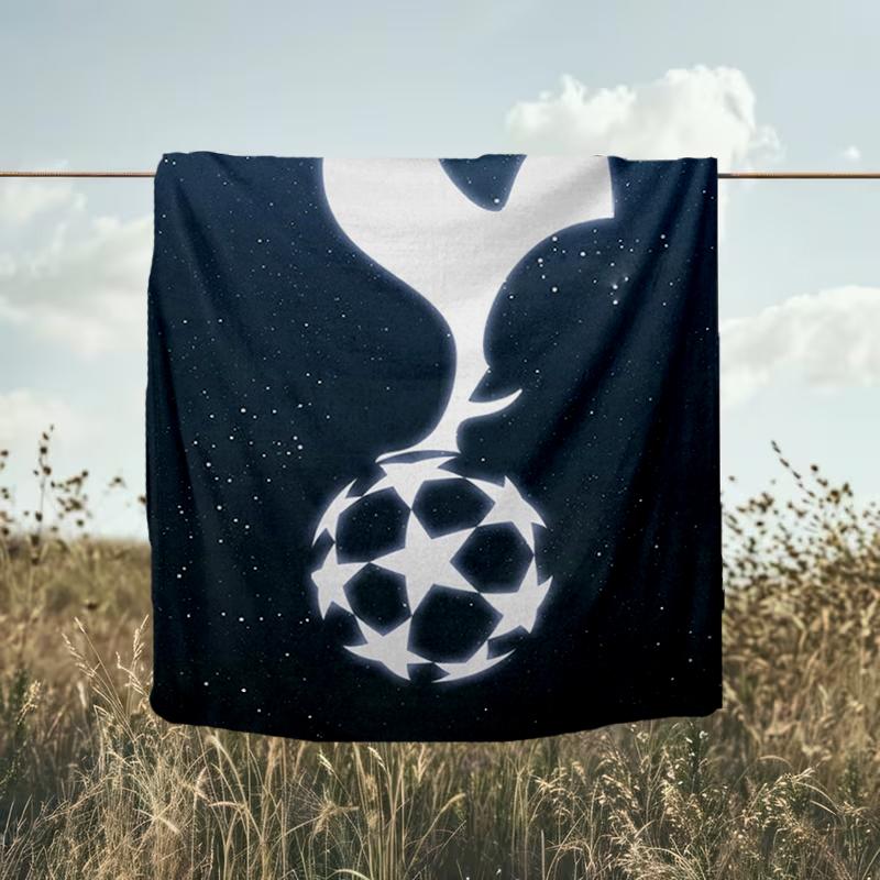 1 Stück Tottenham Hotspur F.C Design Gedruckte Weiche Flanelldecke Überwurf für Schlafzimmer Wohnzimmer Sofa Camping Reise Fan Geschenke Weihnachtsgeschenke