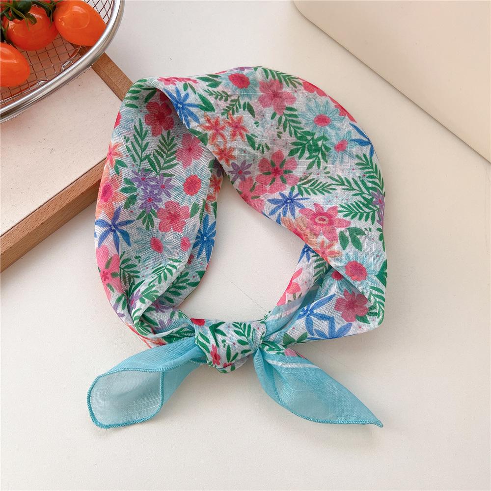 55cm Hair Scarf Cotton Square Scarf Hairband Headband Hairscarf Headscarf Turban Shawl Wrap Bandanas