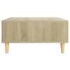  Coffee Table, Sonoma Oak, 60x60x30 Cm, Wood-based Material