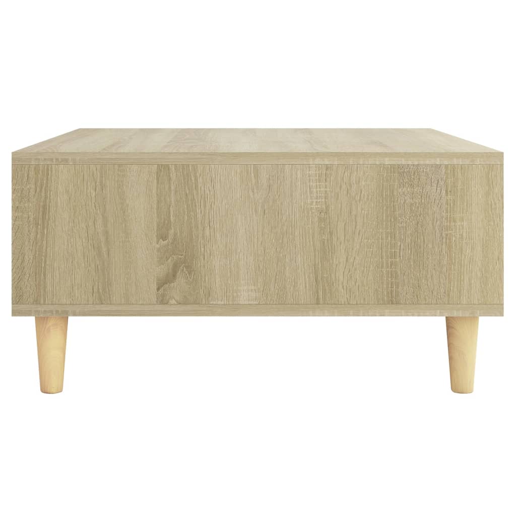  Coffee Table, Sonoma Oak, 60x60x30 Cm, Wood-based Material