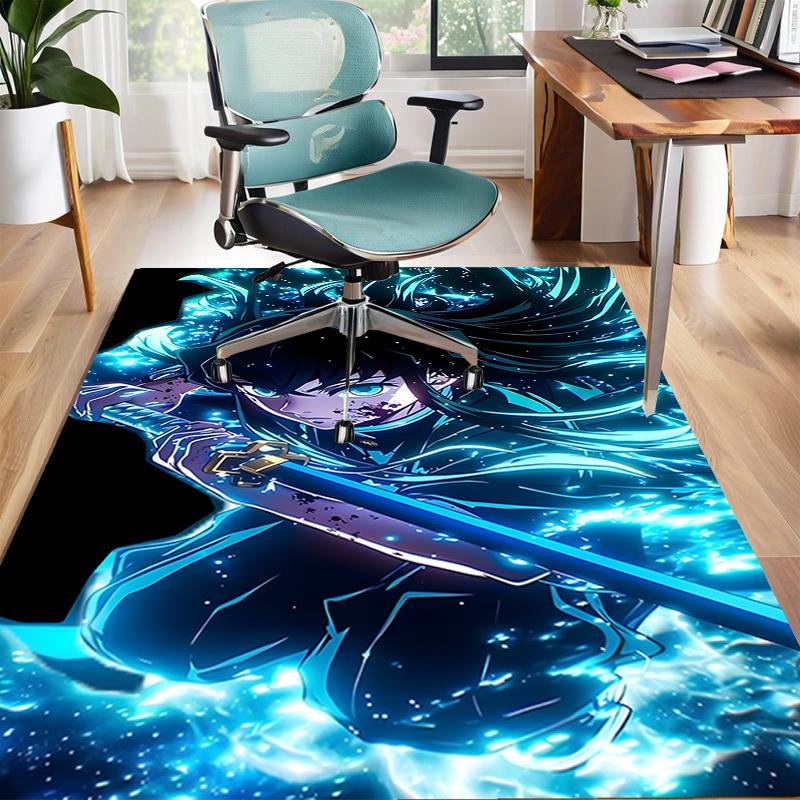 1pc Demon Slayer5 Design Area Rug - Non-Slip, Soft & Cozy Floor Mat for Living Room, Bedroom, Office - Indoor/Outdoor Decorative Carpet