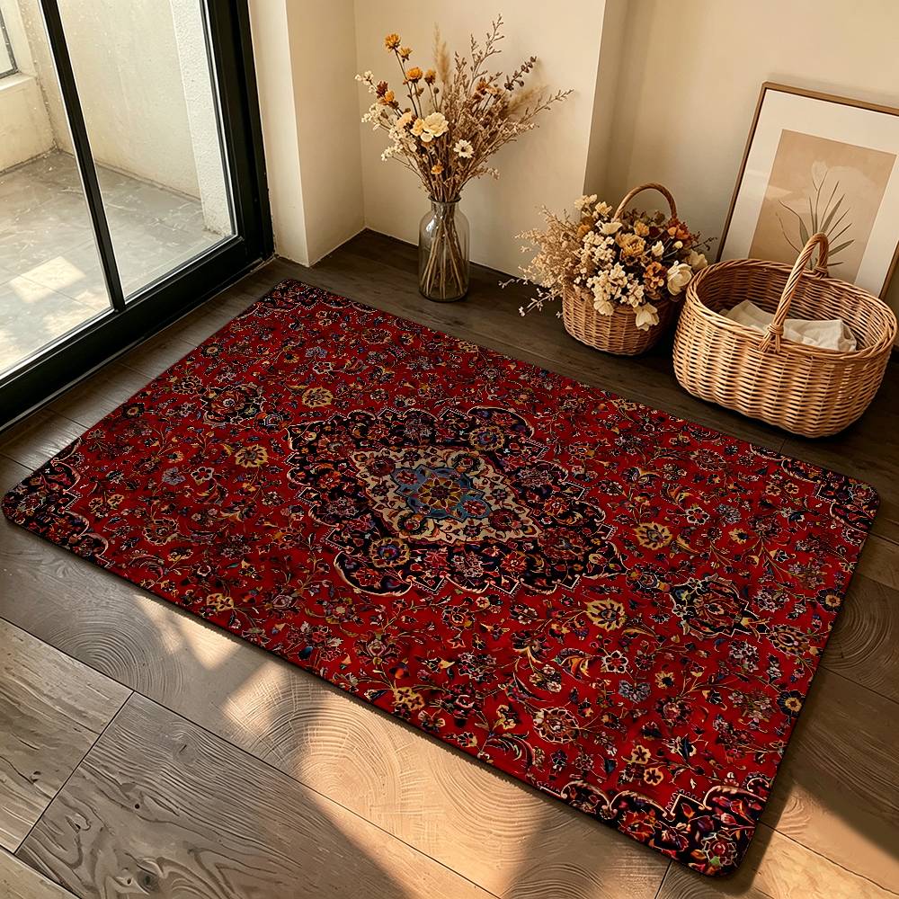 Persian Carpet Carpet Bathroom Anti-slip Mat Door Mat Home Decoration Mat Entrance Door Mat Scratch-resistant Door Mat