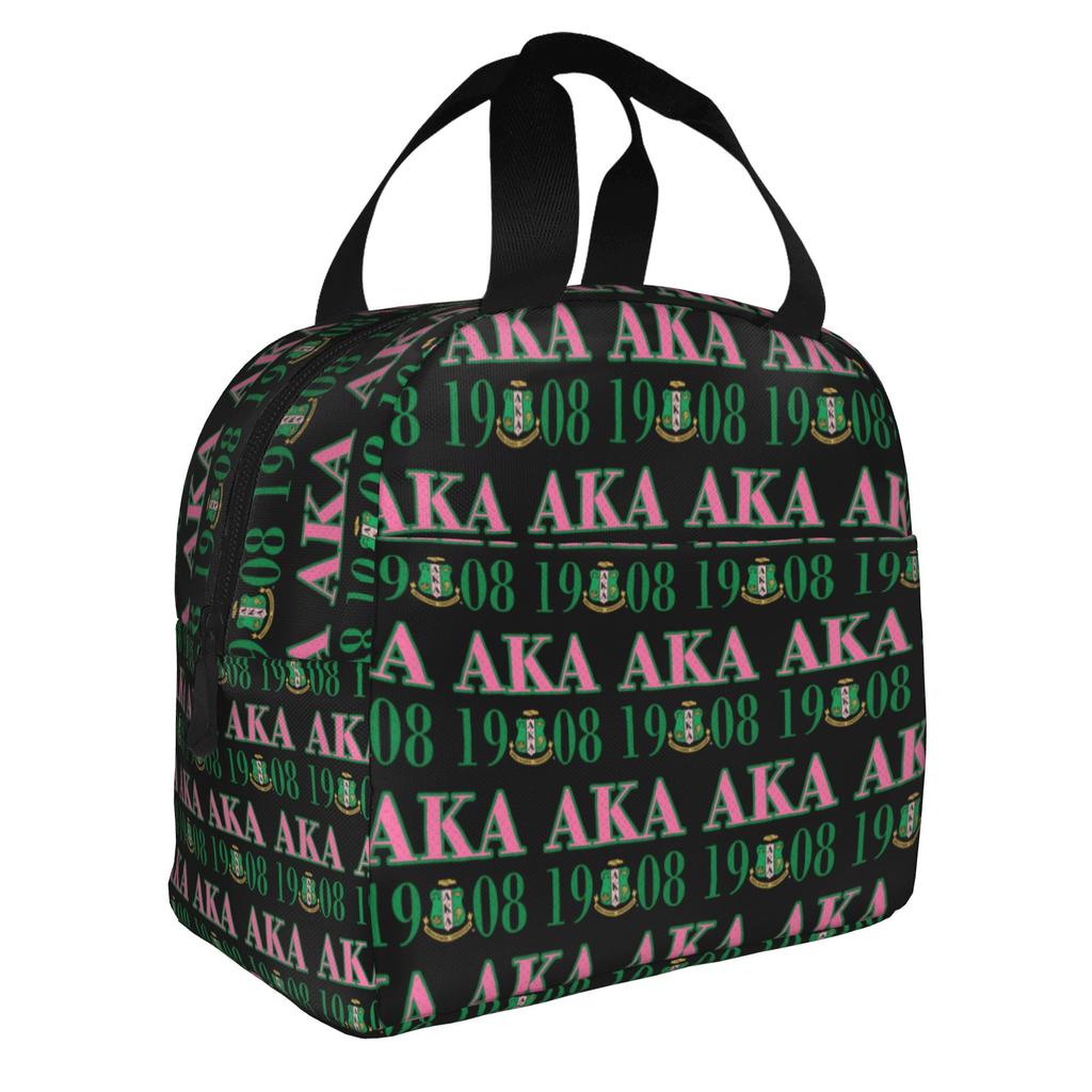 AKA The First Historically African Sorority Thermal Insulated Lunch Bag Lunch Container for Outdoor Picnic Storage Food Box