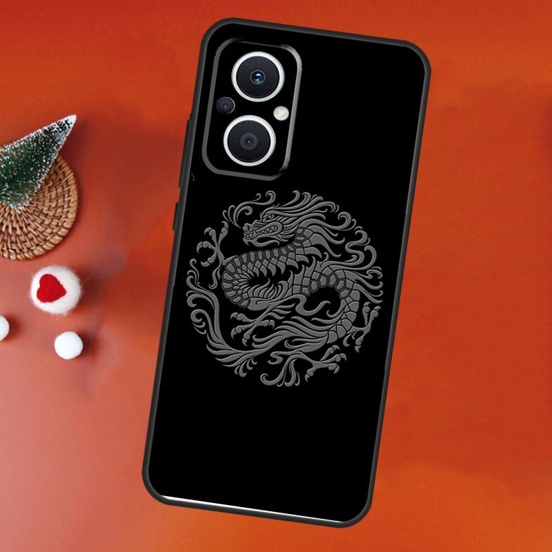 Chinese Style Crane Dragon Case For OPPO Find X9 X8 X5 X6 Pro OPPO Reno 14 12 10 13 Pro 14F 13F 12F 11F 7 8 Lite Cover