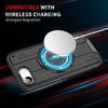 Phone Case for Phone 16E 360 Degree Rotation Kickstand TPU+PC Protective Shock Grade Shell Phone Case
