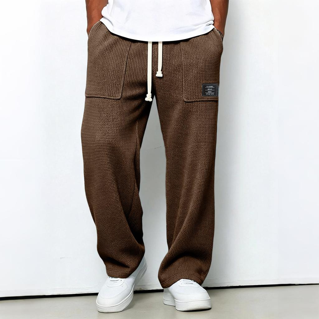 1979 Men's Knit Long Pants Trendy Casual Versatile for Everyday Wear