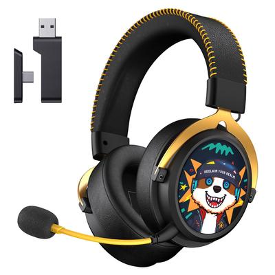 Słuchawki do gier z mikrofonem Słuchawki do gier PS5 Słuchawki bezprzewodowe Połączenie Bluetooth Przewodowe 25 ms Ultra niskie opóźnienie 70 godzin ciągłych