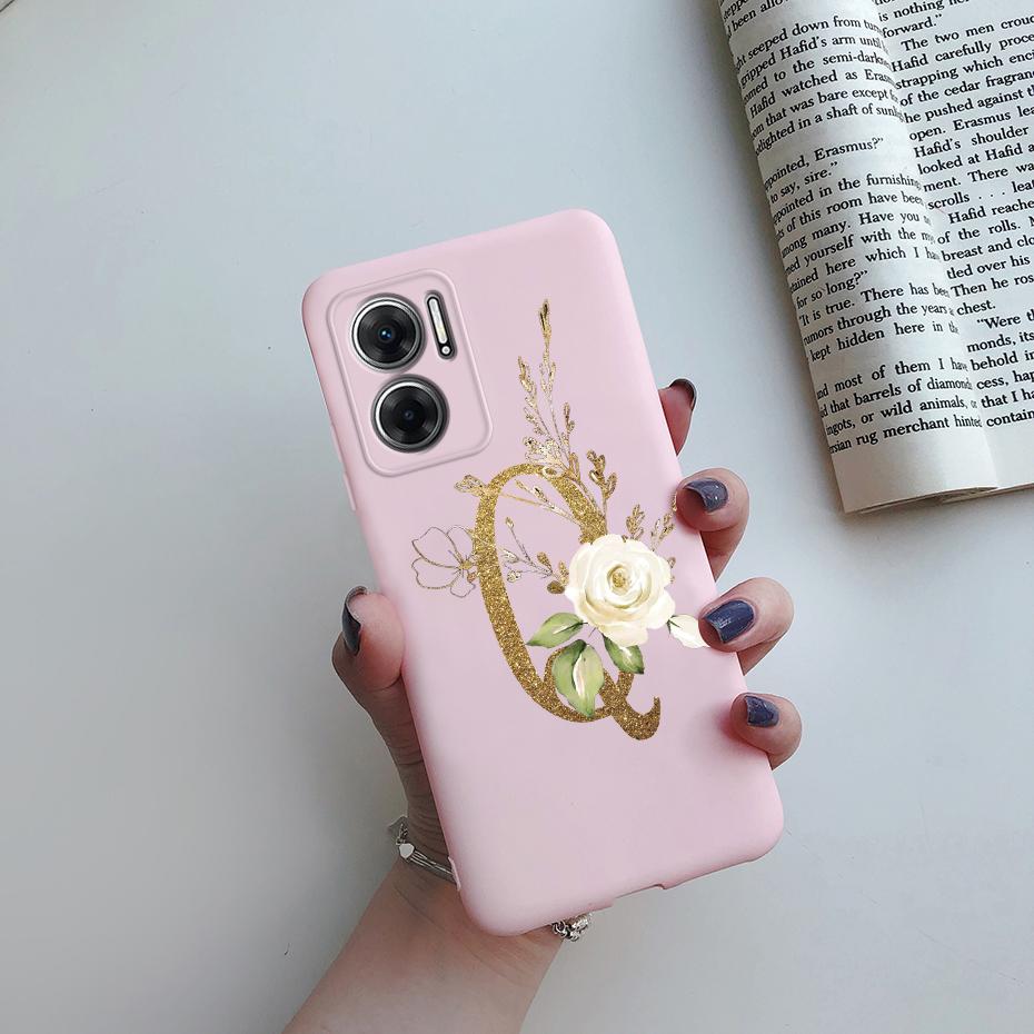 For Xiaomi Redmi 10 5G Case Cute Letters Cover Soft Silicon Protective Phone Case For Xiaomi Redmi 10 Redmi10 5G 2022 Back Cover