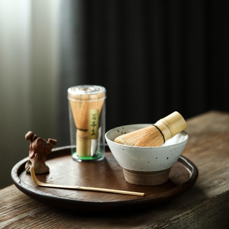 Japanese Tea Set Matcha 3-Piece Whiskey (Tea) Spoon and Spoon Matcha Tea Set Bamboo Accessories