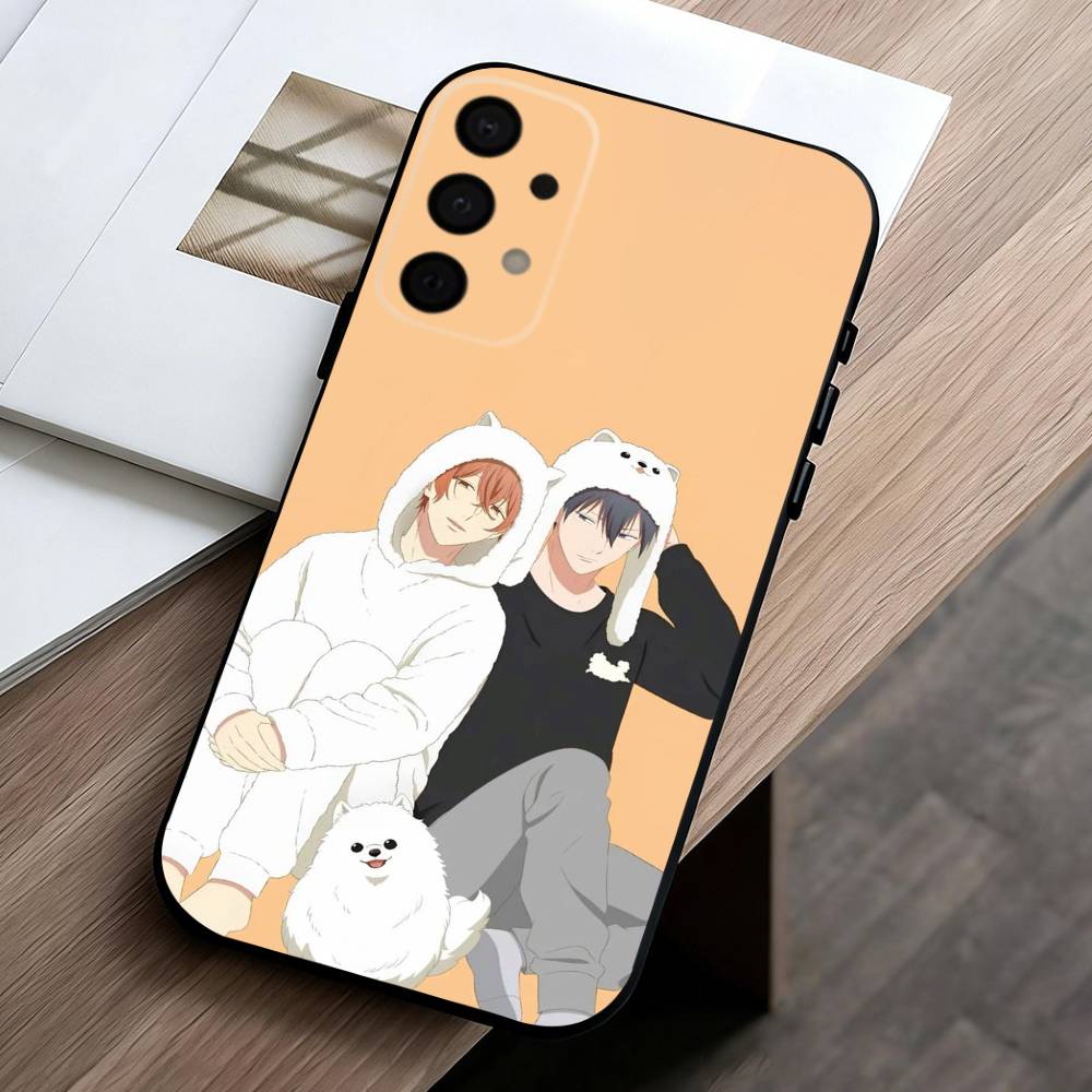 G-Given BL Anime Ritsuka M-Mafuyu Sato phone Case For Samsung Galaxy A73,A72,A71,A70,A53,A52,A51,Others Soft Black Shell