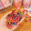 1000pcs/Barrel Cute Candy Hair Rope for Kids Multicolor No Damage Scrunchie Able Girls Hair Accessories
