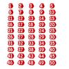 50pcs Reusable Numbered Pencil Toppers Silicone Numbered Pencil Caps  Students Teachers Organization