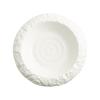 Gravel Ceramic Deep Plate Soup Plate Restaurant Dessert Plate Household Plate Hotel Tableware White Skirt Plate