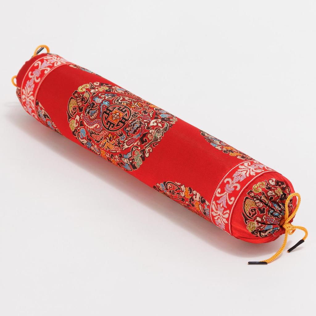 Meet Ai Satin Cervical Pillow: Multifunctional Mugwort Neck Support with Detachable Cylindrical Design