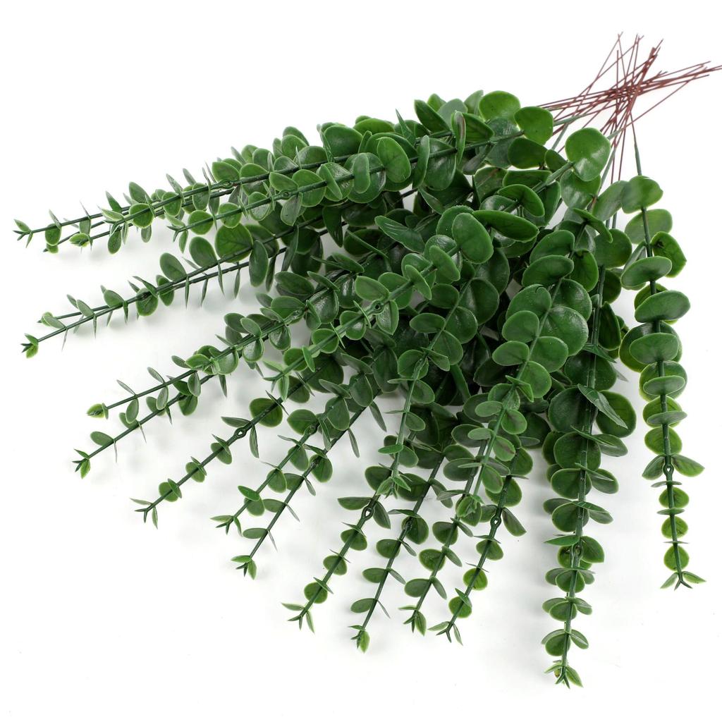 Eucalyptus Leaf Ornament: Green Plant Simulation for Wedding & Home Decoration, Fake Flower Accessory