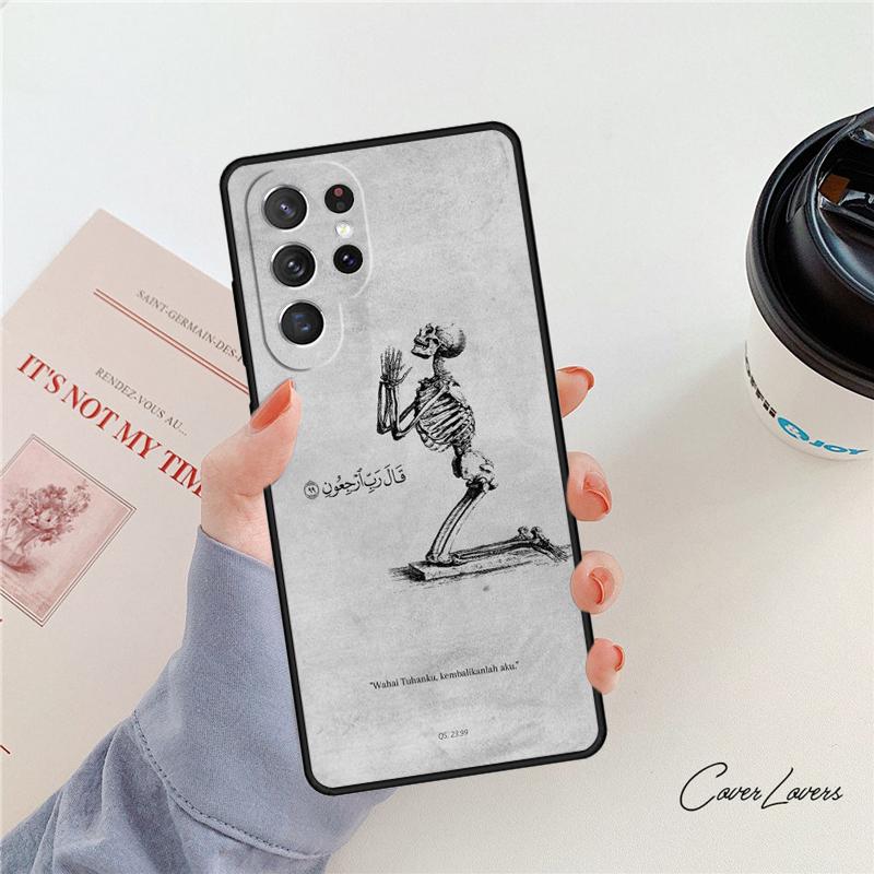 Arabic Quran Islamic Quotes Muslim Phone Case For Samsung Galaxy S24 S25 S23 S22 Ultra Note 10 20 Plus S20 S21 FE Cover