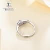Cute Design Natural Tanzanite Jewelry Set Gemstone Simple Rings Earrings Jewelry Set 925 Sterling Sliver Fine Jewelry for Women