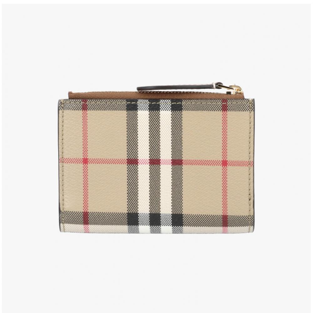 Burberry 8094455 A7026 Vintage Check Zip Bifold Wallet