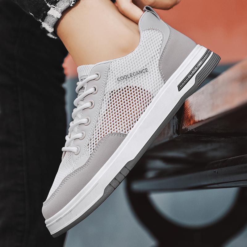 Summer Mesh Breathable Men's Casual Sneakers Outdoor Lightweight Walking Footwear Comfortable Board Shoes Anti Slip Sport Shoes