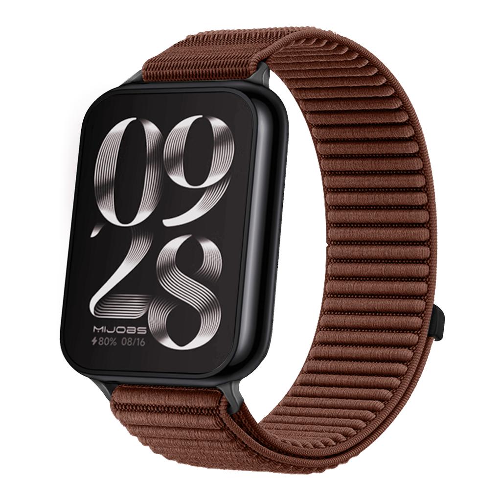 Sports Nylon Braided Loop Band for Xiaomi Mi Band 9 Pro 8 Pro Metal Head Breathable Bracelet Correa Redmi Watch 6 5 4 Wristband