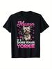 Yorkshire Terrier Dog Yorkie Mama of a Spoiled Rotten Yorkie T-Shirt