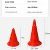 Thickened Round Bottom Football Hurdles with Holes - 30/52cm Multifunctional Training Cones