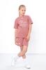 Girls’ Cotton Knit Set – Stylish Printed Tee & Comfy Pocket Shorts, Summer, 6431-036-33 HC