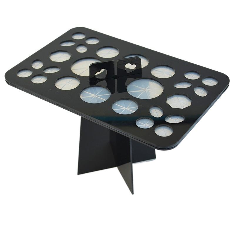 Подставка с 26 отверстиями для держателя кистей сушилка для макияжа органайзер полка органайзер для дерева косметическая основа кисти сушилка подставка инструмент 976₽