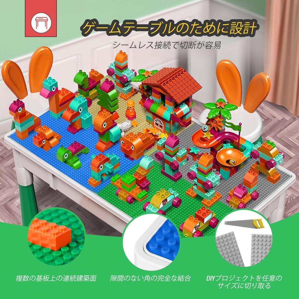 Reinforced and Durable Base Plates for Building Blocks, 32x32mm Studs, 25.5x25.5cm, Compatible with Building Blocks, Set of 8 in 4 Colors