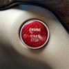 Samolepicí kryt tlačítka Start Stop motoru z uhlíkových vláken pro Benz třídy C GLC C200l