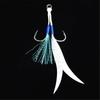 Double Fishing Assist Hook for Vertical Jigging Lures, 10Pcs Jigging Hook Slow Falling Jigs Fishing Hook Replacements