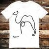 Picasso Dali Van Gogh Camello Dibujo a Línea Única Arte Camiseta 6014