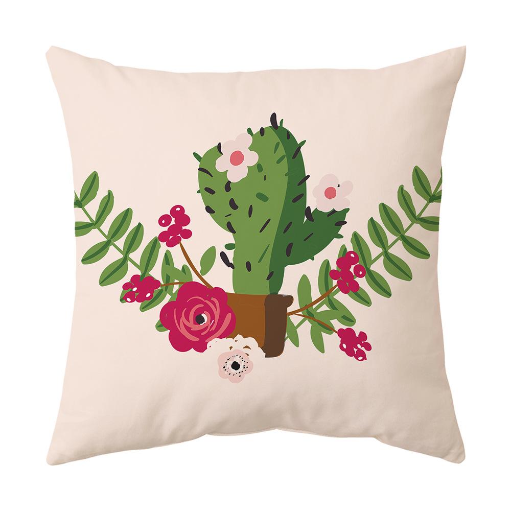New Pineapple Cactus Yellow Pillow Geometric Pillow Cover Pillow Car Cushion Sofa Pillow Cover