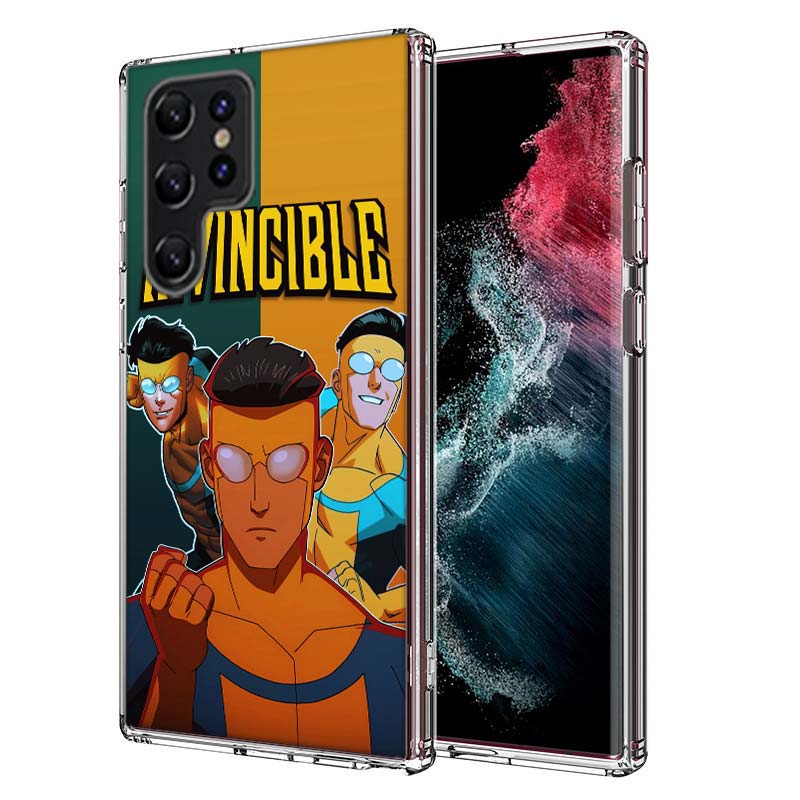 Cartoon Invincible Capa Phone Case For Samsung S26 Ultra S25 Edge Galaxy S23 S21 S20 S24 FE S22 S10 Plus Cover Clear TPU Shell C