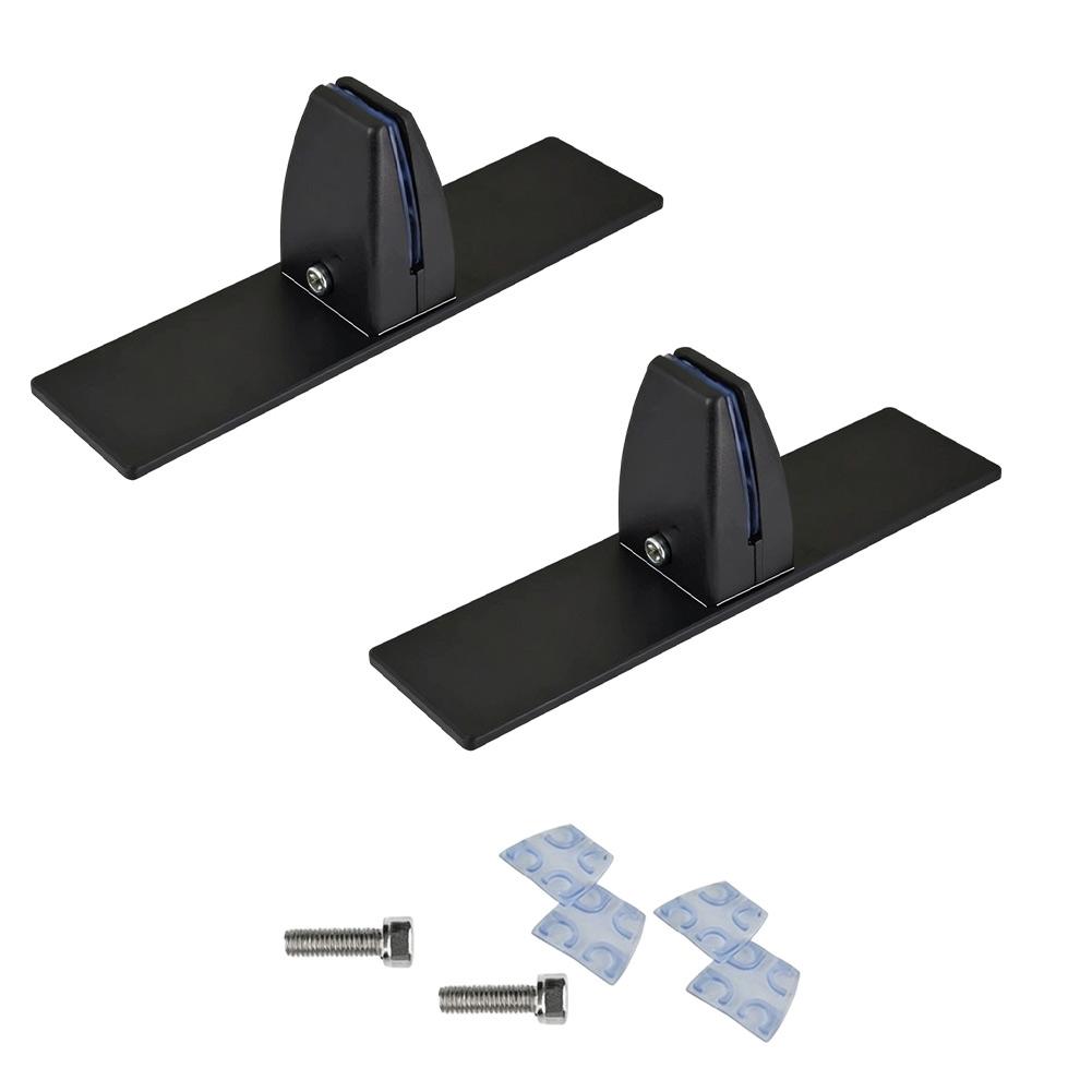 

2pcs Fireplace Screen Stand Metal Support Bracket System For Glass Panel Holder Adjustable Clamp For Fireplace Panel Fixing чёрный