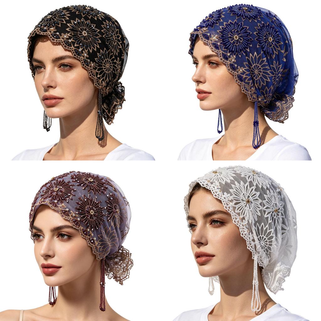 Style Embroidered Tassel Fish Tail Hat With Sunshade For Summer And Winter Fashion